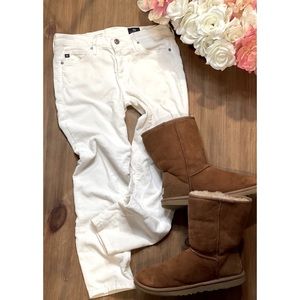 Wms sz 25 AG Adriano Goldschmied corduroys white